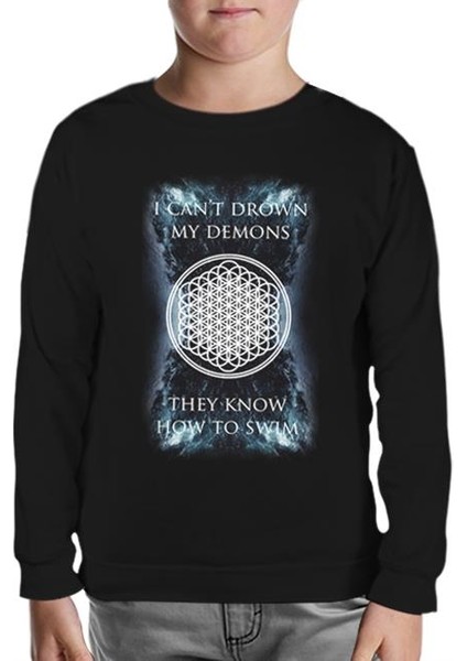 Bring Me The Horizon - My Demons Siyah Çocuk Sweatshirt