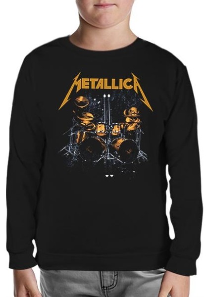 Metallica - Sticks Siyah Çocuk Sweatshirt