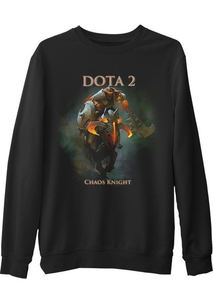 Dota 2 - Chaos Knight Siyah Erkek Kalın Sweatshirt