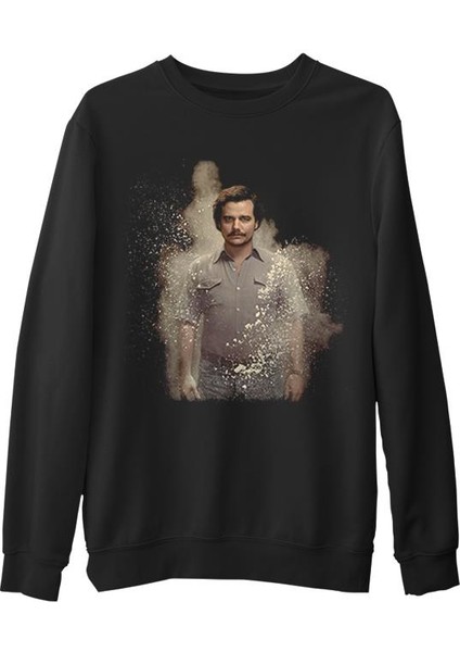 - Pablo Siyah Erkek Kalın Sweatshirt