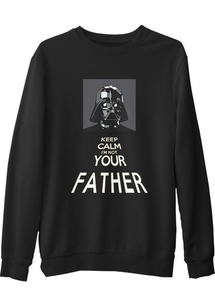 Star Wars - Not Your Father Siyah Erkek Kalın Sweatshirt