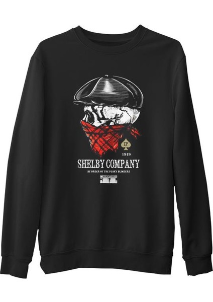 Peaky Blinders - Birmingham Siyah Erkek Kalın Sweatshirt