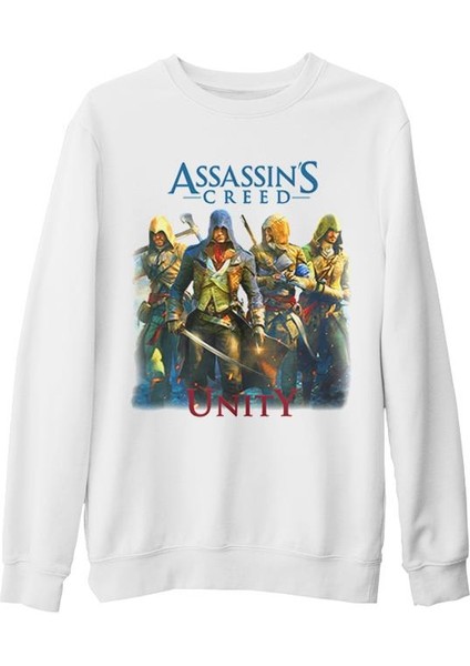 Assassin's Creed - Unity Beyaz Kalın Sweatshirt