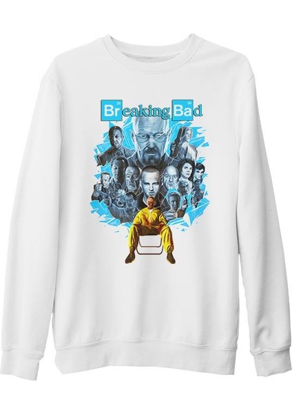 Breaking Bad 2 Beyaz Kalın Sweatshirt