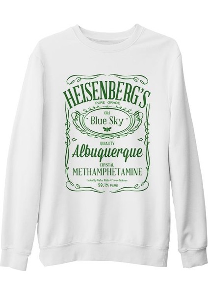 Breaking Bad - Heisenberg's Beyaz Kalın Sweatshirt