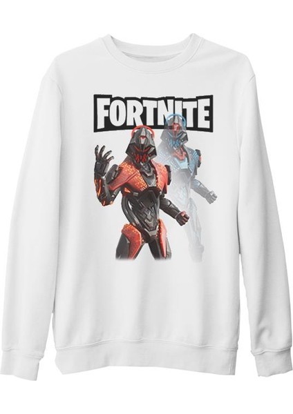 Fortnite - Oppressor Beyaz Kalın Sweatshirt