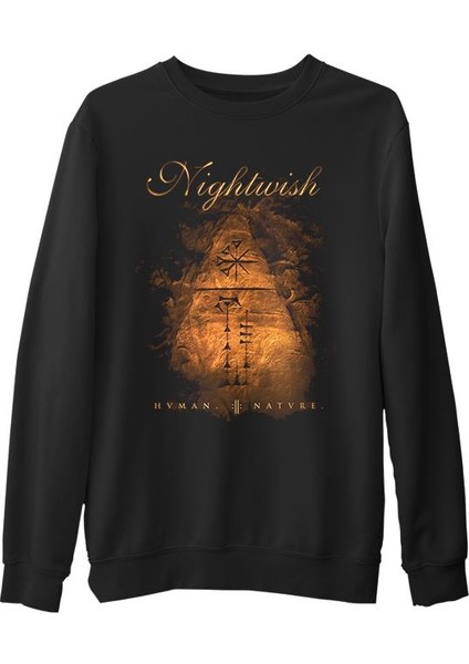 Nightwish - Natvr Siyah Erkek Kalın Sweatshirt