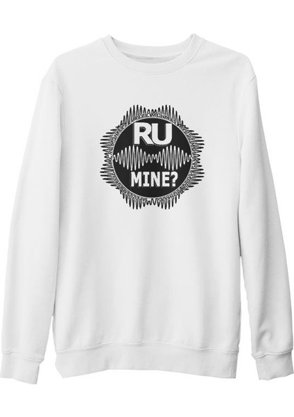 Arctic Monkeys - R U Mine ? Beyaz Kalın Sweatshirt
