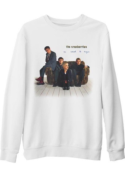 The Cranberries Beyaz Kalın Sweatshirt