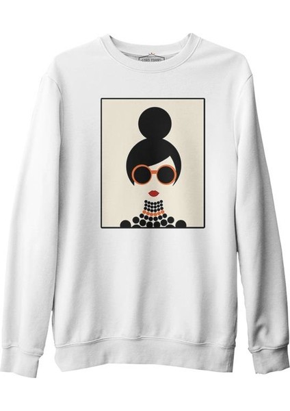 Girl By Circles Beyaz Erkek Kalın Sweatshirt fiyatları