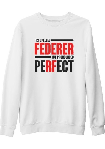 Tenis - Pronounced Perfect Beyaz Kalın Sweatshirt
