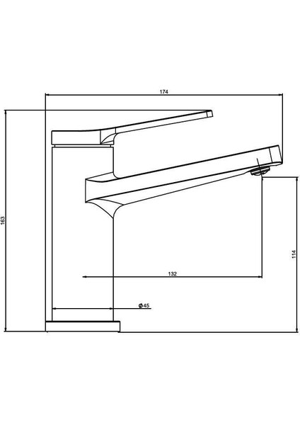 Nobia Pro Lavabo Bataryası Krom N3015402