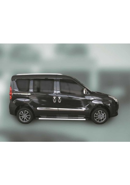 Fiat Doblo Krom Sürgülü Kapı Çıtası 2 Parça 2010-2014 Arası