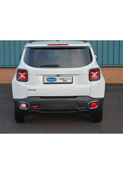 OMSA Jeep Renegade Krom Reflektör Çerçevesi 2 Parça 2014 ve Sonrası