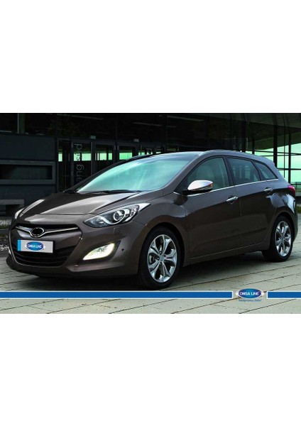 Hyundai i30 HB Krom Cam Çıtası 8 Parça 2012-2016 Arası