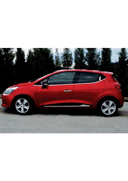 Renault Clio 4 HB/SW Krom Yan Kapı Çıtası 4 Parça Formlu 2012-2018 arası