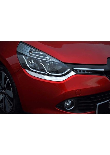 Renault Clio 4 Krom Far Kaşı 2 Parça 2012-2017 Arası modelleri
