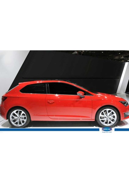 Seat Leon 5F Krom Coupe Cam Çıtası 6 Parça 2012-2019 Arası