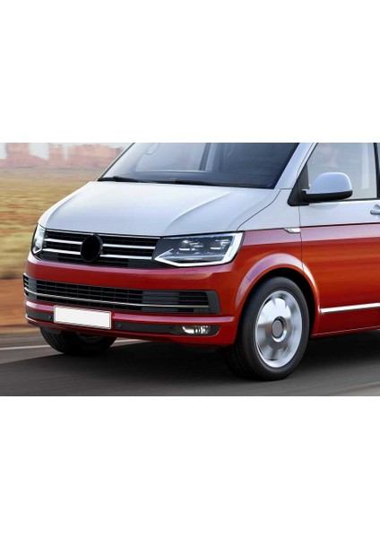 VW T6 Transporter Krom Ön Tampon Çıtası 3 Parça 2015-2018 Arası