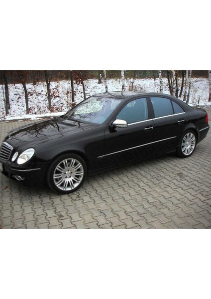 Mercedes W211 Krom Cam Çıtası 4 Parça 2003-2009 Arası