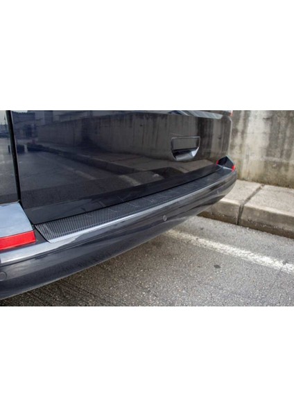 VW T6 Transporter Karbon Arka Tampon Eşiği Tek Kapılı 2015 ve Sonrası
