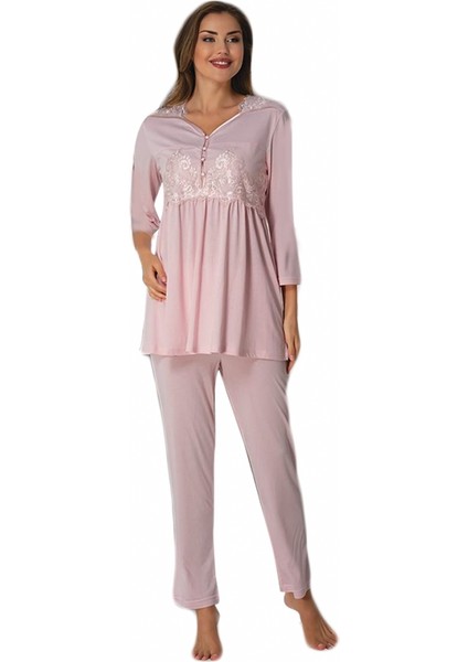 3011 Pembe Lohusa Pijama Takımı
