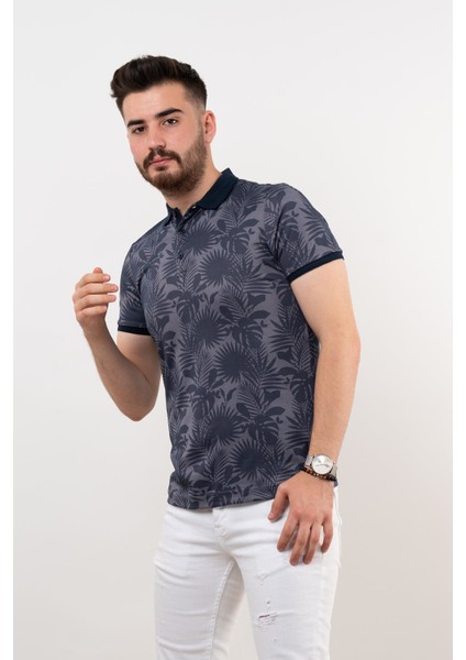 Polo Yaka Slimfit Desenli Erkek T-Shirt fiyatları