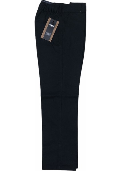 Çocuk Okul Pantalonu Kanvas Keten Ilk Okul Orta Okul Yarım Lastikli Siyah