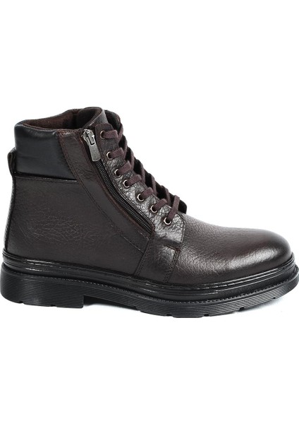 220235 Kahve %100 Deri Erkek Kışlık Bot Ayakkabı modelleri