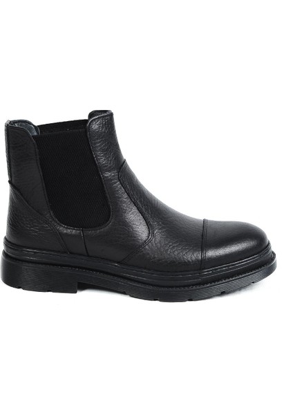 220237 Siyah %100 Deri Erkek Kışlık Bot Ayakkabı modelleri