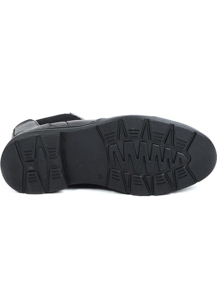 220237 Siyah %100 Deri Erkek Kışlık Bot Ayakkabı indirimleri