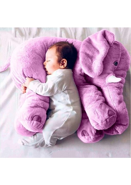 1283 Fil Uyku Arkadaşım 55 Cm. Lila Açık
