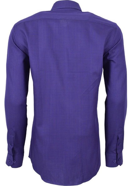 Erkek Ekose Pamuklu Çizgili Uzun Kollu Gömlek, OT-C-20002 modelleri