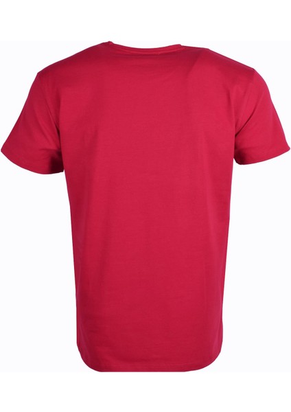 Kırmızı Basic Erkek Bisiklet Yaka Kısa Kollu T-Shirt, OT-BT-21001 indirimleri