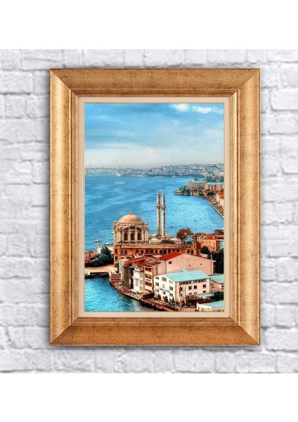 Çerçeveli Ortaköy Cami Kanvas Tablo