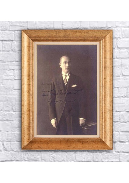 Çerçeveli Atatürk Kanvas Tablo