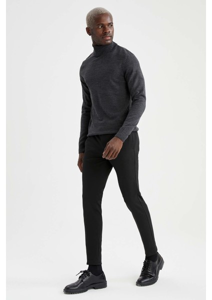 Slim Fit Balıkçı Yaka Triko Kazak R1124AZ21WN fiyatları
