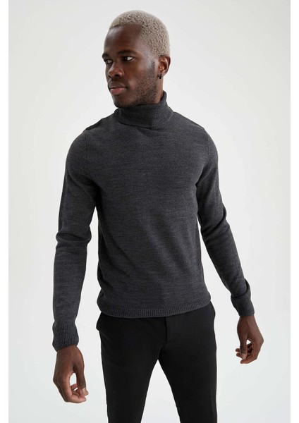 Slim Fit Balıkçı Yaka Triko Kazak R1124AZ21WN modelleri