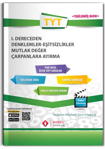 Sonuç Yayınları  TYT  Matematik Moduler Set-1 2021-2022