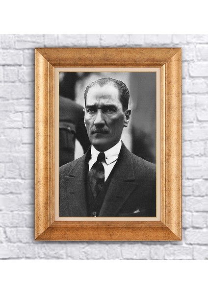 Çerçeveli Atatürk Kanvas Tablo