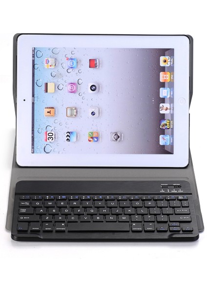 iPad 4/3/2 Evrensel Kılıf + Klavye Siyah (Yurt Dışından)