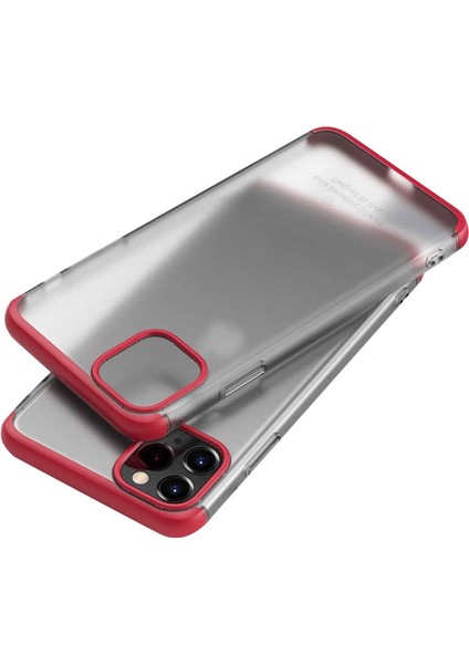 Gkk Ays iPhone 11 Pro Max 360 Derece Koruma Rubber Kılıf Kırmızı
