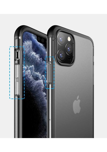 Gkk Ays iPhone 11 Pro Max 360 Derece Koruma Rubber Kılıf Kırmızı