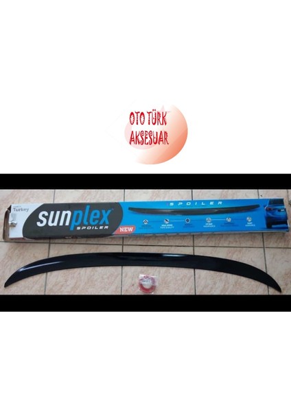 Toyota Corolla 2018-2021 Sunplex Spoiler Piano Black A+ Kalite
