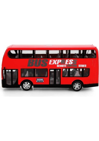 Uzaktan Kumandalı Işıklı Çift Katlı Otobüs Kırmızı fiyatları