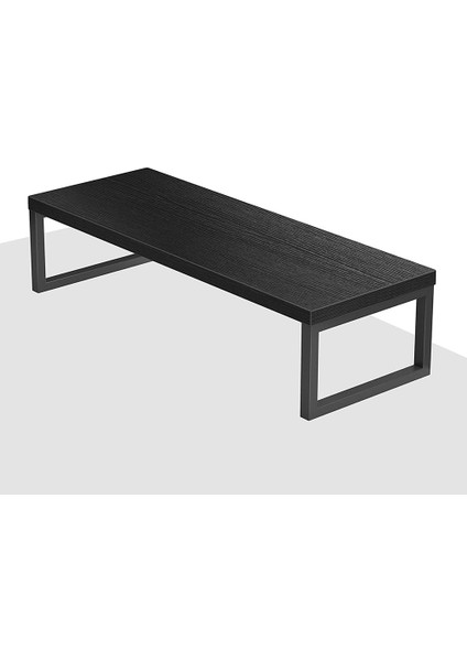 Metal Ahşap Monitör Yükseltici Stand Siyah