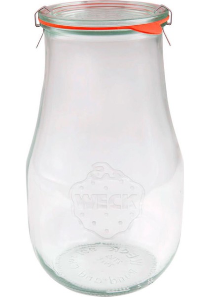 2700 ml Lale Cam Saklama Kavanozu 3 Adet