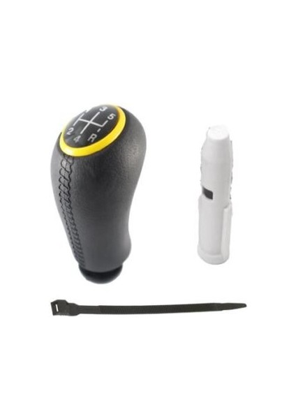 Renault Clio 4 Vites Topuzu 5 Ileri Deri Desenli Sarı