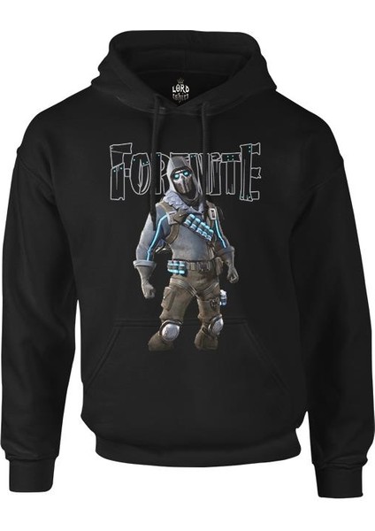 Fortnite - Vulture Siyah Erkek Fermuarsız Kapşonlu