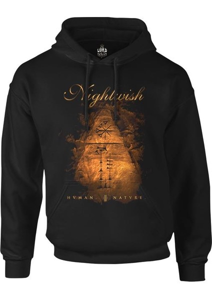 Nightwish - Natvr Siyah Erkek Fermuarsız Kapşonlu
